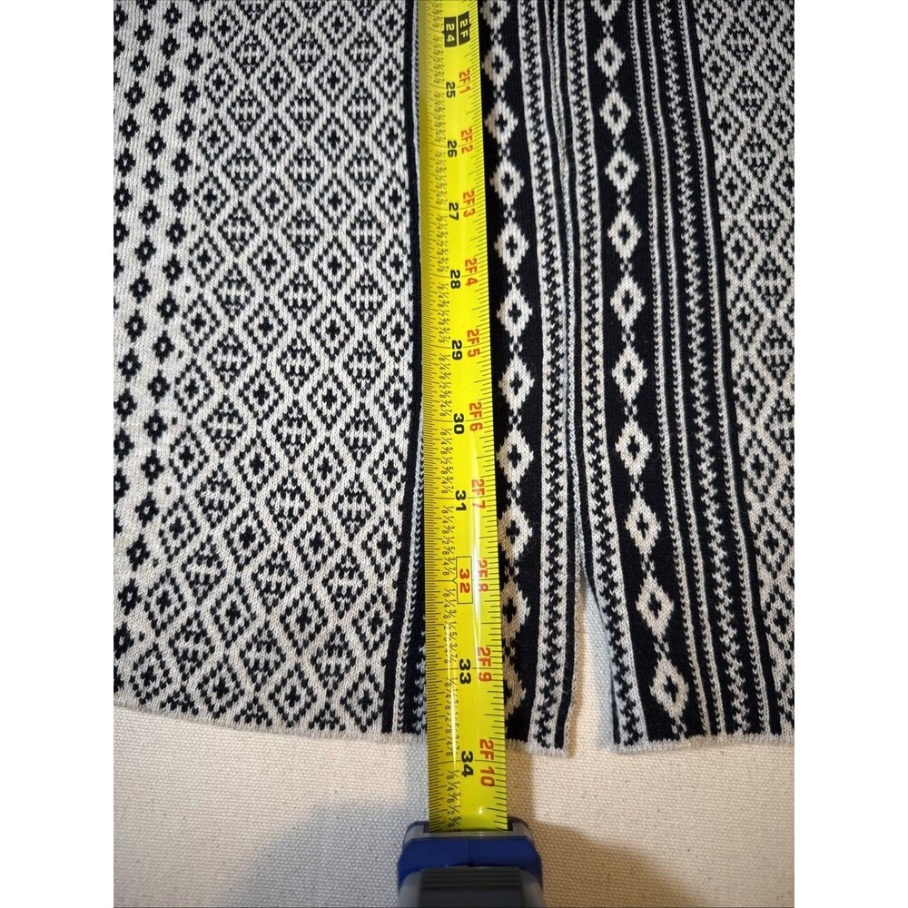 St John’s Bay Aztec 1x Open Sweater Duster Cardigan Boho Western Cowgirl - Picture 10 of 14